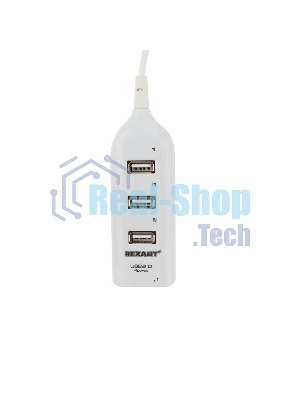 Разветвитель USB 2.0 Rexant на 4 порта белый
