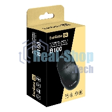 Мышь проводная ExeGate Professional Standard B100 черный, 1000 dpi, USB, кнопки - 3