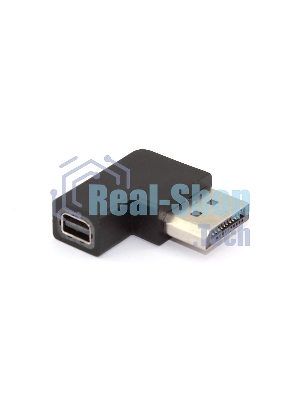 Удлинитель Displayport угловой папа на Mini Displayport мама