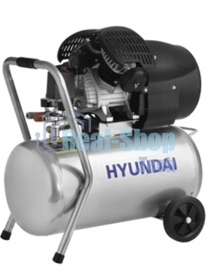 Компрессор поршневой Hyundai HYC 40250LMS масляный 400л/мин 50л 2200Вт серебристый/черный