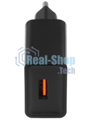 Сетевое зарядное устройство Cablexpert MP3A-PC-17, QC 3.0, 100/220V - 1 USB порт 5/9/12V, черный