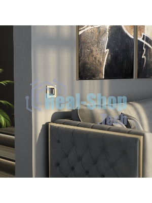 Рамка на 1 пост AluMax  (шампань) W0013511