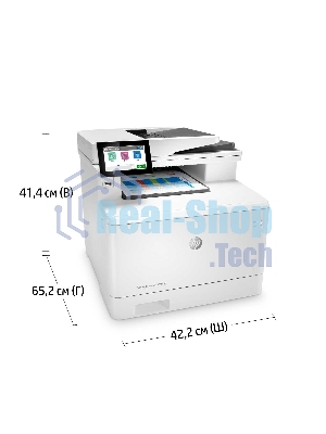 МФУ лазерное HP Color LaserJet Pro M480f (3QA55A), A4, цветной, печ. до 27 стр/мин., скан. до 29 стр/мин. (ч/б) 20 стр/мин. (цвет), 600 x 600 dpi, USB, RJ-45, Air Print, Mopria