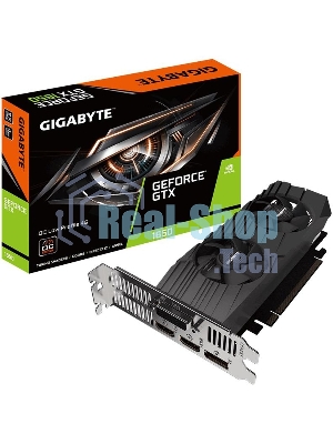 Видеокарта Gigabyte PCI-E GV-N1656D6-4GL NVIDIA GeForce GTX 1650 4096Mb 128 GDDR6 1590/12000 DVIx1 HDMIx2 DPx1 HDCP Ret low profile