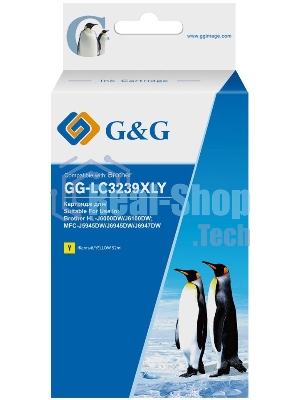 Картридж струйный G&G GG-LC3239XLY желтый (52мл) для Brother HL-J6000DW/J6100DW
