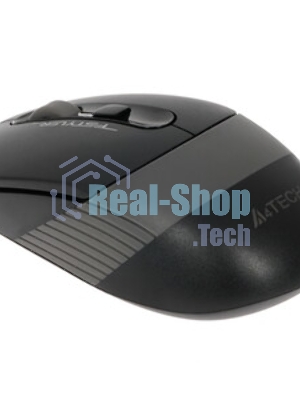 Мышь беспроводная A4Tech Fstyler FG10 черный/серый, 2000 dpi, радиоканал, USB, кнопки - 4