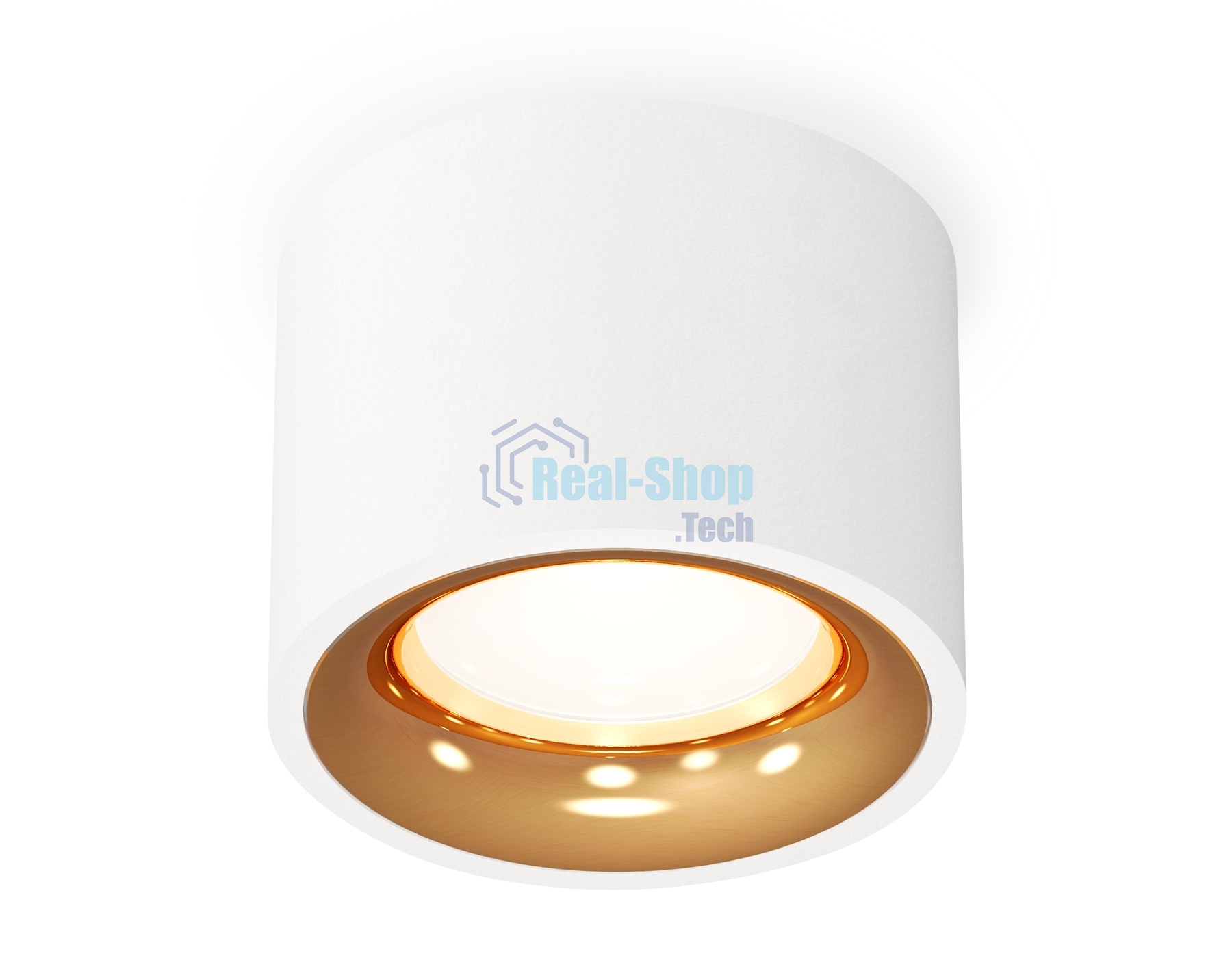 Светильник Ambrella Light XS7510024 SWH/PYG белый песок/золото желтое полированное MR16 GU5.3 (C7510, N7014)