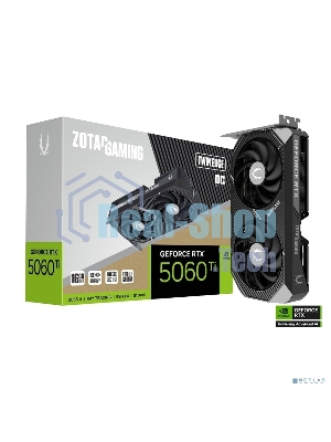 Видеокарта Zotac PCI-E 5.0 RTX 5060TI 16GB TWIN EDGE OC NVIDIA GeForce RTX 5060TI 16Gb 128bit GDDR7 2602/28000 HDMIx1 DPx3 HDCP Ret