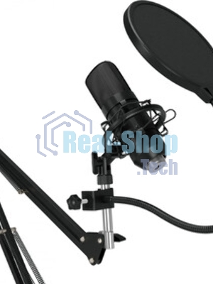 Микрофон проводной Оклик SM-600G 2.5м черный