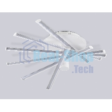 Потолочный светодиодный светильник Ambrella light FL6231 WH белый 88W 3000K-6400K+RGB 605*605*200 (ПДУ ИК)