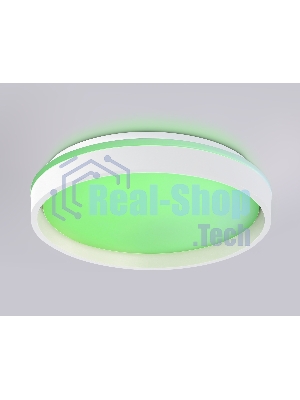 Светодиодный светильник RGB Ambrella light FZ601 WH/GD белый/золото IP20 46W 3000K-6500K+RGB D390*80 (ПДУ ИК)
