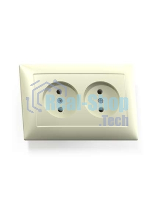 Розетка 2-м СП Селена 16А IP20 РС16-371 сл. кость Кунцево 8147