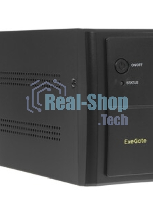 Источник бесперебойного питания ExeGate EP285490RUS SpecialPro UNB-1200.LED.AVR.EURO.RJ.USB 1200VA/750W, LED, AVR, 4 евророзетки, RJ45/11, USB, черный