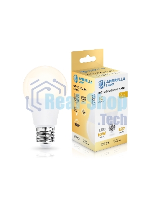 Лампа светодиодная 601003 LED A60 10W IC E27 2700K 175-265V
