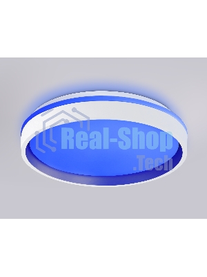 Светодиодный светильник RGB Ambrella light FZ601 WH/GD белый/золото IP20 46W 3000K-6500K+RGB D390*80 (ПДУ ИК)