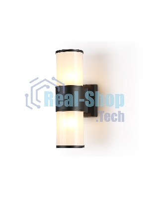 Светильник Ambrella light ST2455 BK/FR черный/белый матовый IP54 E27 max 40W 300*90*155