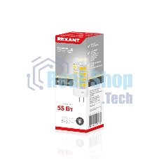 Лампа светодиодная Rexant капсульного типа JD-CORN G4 230 В 5,5 Вт 2700 K теплый свет (поликарбонат)
