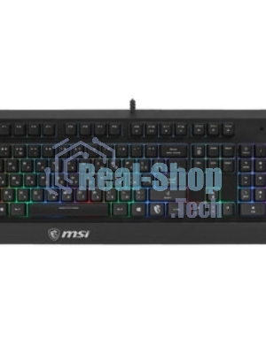 Клавиатура проводная MSI VIGOR GK20 RU черный USB Multimedia for gamer LED (подставка для запястий)