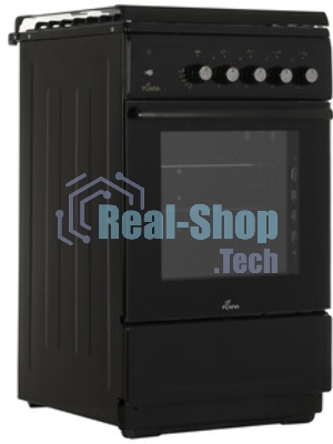 Плита Газовая Flama N FG 24239 B коричневый (стеклянная крышка) реш.чугун