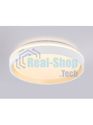 Светодиодный светильник RGB Ambrella light FZ601 WH/GD белый/золото IP20 46W 3000K-6500K+RGB D390*80 (ПДУ ИК)