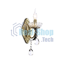 Светильник Ambrella light TR4954 BK/GD/CL черный/золото/прозрачный E14 max 40W 410*120*210
