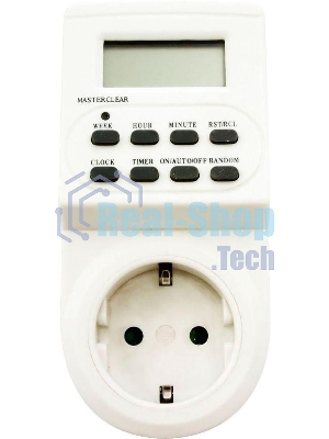 Розетка с таймером Feron (недельная) 3500W/16A 230V, 61925(TM22)