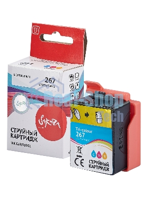 Картридж струйный Sakura C13T26704010 (267 Colour) для Epson, триколор, 11,4 мл., 200 к.