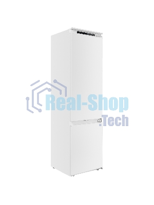 Встраиваемый холодильник Maunfeld MBF193SLFWGR Inverter белый двухкамерный 229/76 л морозилка снизу