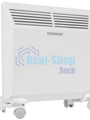 Конвектор электрический Starwind SHV5010, белый, 1000 Вт, 15 м2, термостат, 1 режим мощности