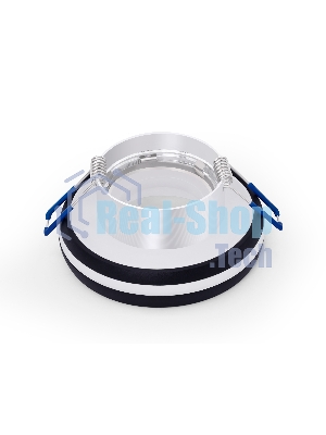 Светильник Ambrella light TN3322 SBK/FR черный песок/белый матовый GU5.3 D95*40