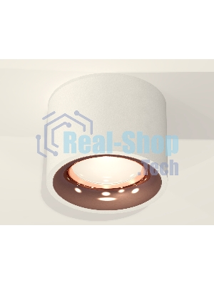 Светильник Ambrella Light XS7510025 SWH/PPG белый песок/золото розовое полированное MR16 GU5.3 (C7510, N7015)