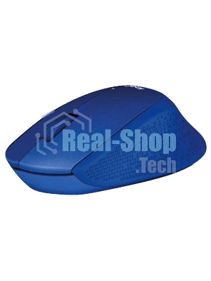Мышь беспроводная Logitech M330 SILENT PLUS синий, 1000 dpi, радиоканал, USB, кнопки - 3