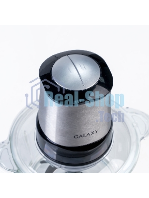 Измельчитель электрический Galaxy Line GL 2355, серебристый с черным, стеклянная чаша 1,5 л, 400 Вт, импульсный режим