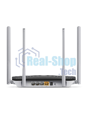 Беспроводный маршрутизатор Mercusys AC12, Dual Band, (867Мбит/с на 5 ГГц + 300Мбит/с на 2,4 ГГц)4 порта 100 Мбит/с, 4 фиксированных антенны