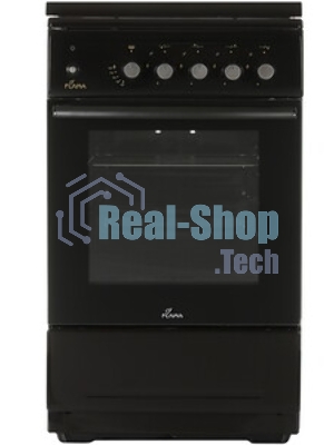 Плита Газовая Flama N FG 24239 B коричневый (стеклянная крышка) реш.чугун