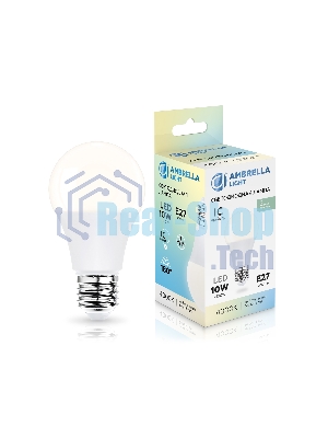 Лампа светодиодная 601004 LED A60 10W IC E27 4000K 175-265V