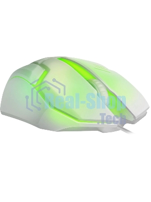 Мышь проводная Defender Cyber MB-560L белый, 1200 dpi, USB, кнопки - 3