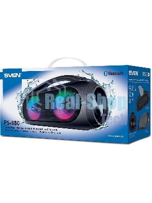 Мобильные колонки SVEN PS-380 2.0 черный