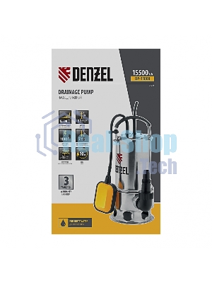 Насос Denzel DP1100X дренажный 1100Вт подъем 11м 15500л/ч