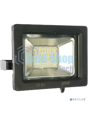 Прожектор светодиодный Gauss LED 30W IP65 6500К черный 1/10
