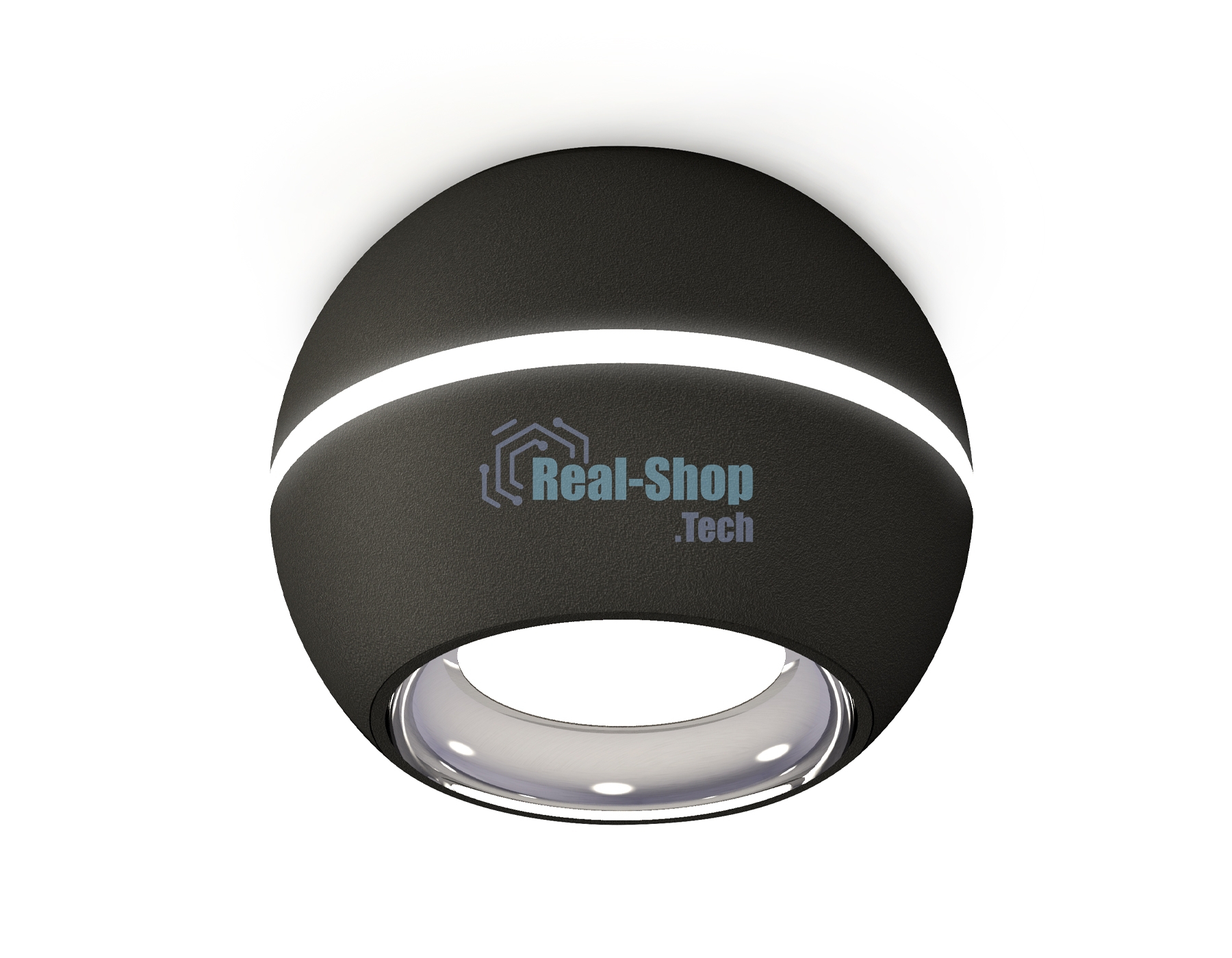 Светильник Ambrella Light XS1102002 SBK/PSL черный песок/серебро полированное MR16 GU5.3 LED 3W 4200K (C1102, N7023)