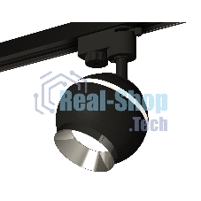 Светильник Ambrella light XT1102003 SBK/PSL черный песок/серебро полированное GU5.3 LED 3W 4200K (A2521, C1102, N7032)