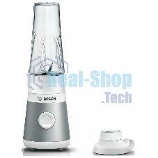 Блендер стационарный Bosch MMB2111T серебристый, 450 Вт, 1 скорость