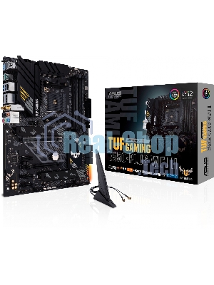 Материнская плата ASUS TUF GAMING B550-PLUS WIFI II, AM4, AMD B550, 4xDDR4, 6xSATA, 2xM.2, 1xPCI-E 3.0 x16, 1xPCI-E 4.0 x16, 3xPCI-E x1, 1xDP, 1xHDMI, 1x 2.5Gb LAN, 2xUSB-A 3.2 Gen 1, 1xUSB-A 3.2 Gen 2, 1xUSB-C 3.2 Gen 2, 3x3.5 мм, 7.1, ATX