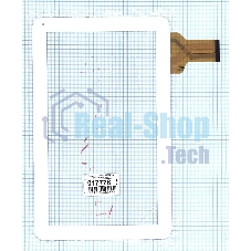 Сенсорное стекло (тачскрин) XC-PG1010-005FPC (257x159мм), белое