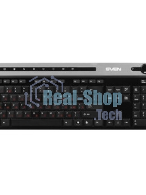 Клавиатура SVEN KB-E5500W беспроводная, радиоканал, чёрный