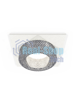 Комплект встраиваемого светильника Ambrella light XC7631020 SWH/CL белый песок/прозрачный MR16 GU5.3 (C7631, N7191)