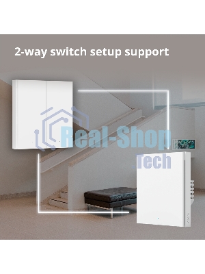Выключатель умный Aqara Smart wall switch H1 (with neutral, double rocker) WS-EUK04