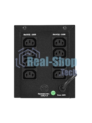 Источник бесперебойного питания ExeGate Power NB-2000.LED.AVR.8C13 (2000VA/1200W, LED, AVR, 8*C13, батарея 12V 9Ah - 2 шт., металлический корпус, Black)