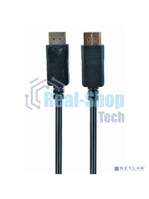Кабель Filum Display port 1.8 м., ver.1.1, медь, черный, разъемы: Display port male- Display port male, пакет. FL-C-DP1.1M-DP1.1M-1.8M (894195)